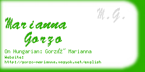 marianna gorzo business card